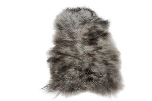 Dyed Icelandic Sheepskin: Gray Dark Tops: 90-100 cm or 36" to 40": Gallery Item 