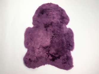Dyed Icelandic Sheepskin: Shorn: 90-100cm: Lavender: Gallery Item 