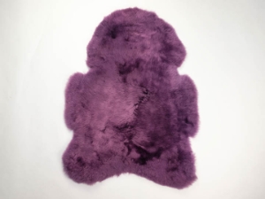 Dyed Icelandic Sheepskin: Shorn: Lavender: 90-100cm or 36" to 40": Gallery Item 