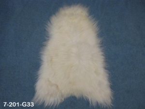 Icelandic Sheepskin: Creamy White: 110-120cm or 44" to 48": Gallery Item 