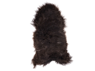 Icelandic Sheepskin: Chocolate Brown: 120-130cm or 48" to 52": Gallery Item 