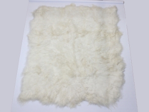 Icelandic Sheepskin Rug: ~8x9 ft: White: Gallery Item 