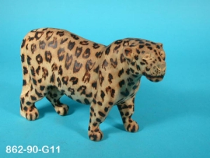 African Leopard Wood Carving: Gallery Item 