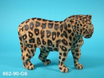 African Leopard Wood Carving: Gallery Item 