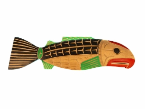Northwest Coast Plaque: Salmon: Gallery Item 