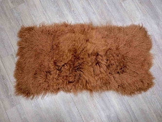 Discounted Dyed Sandy Brown Tibet Lamb Plate: Gallery Item 