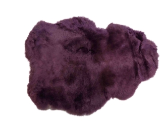 Dyed Icelandic Sheepskin: Shorn: Lavender: 90-100cm or 36" to 40": Gallery Item 