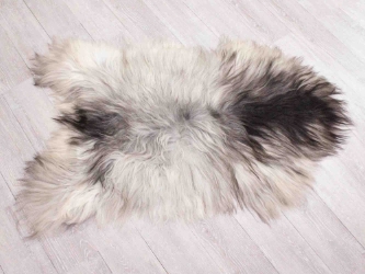 Icelandic Sheepskin: Gray: 100-110cm or 40" to 44": Gallery Item 