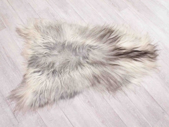 Icelandic Sheepskin: Gray: 100-110cm or 40" to 44": Gallery Item 