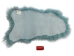 Dyed Icelandic Sheepskin: Aquamarine: 100-110cm or 40" to 44": Gallery Item - 7-10AQ-G2036 (Y3LRN)