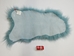 Dyed Icelandic Sheepskin: Aquamarine: 100-110cm or 40" to 44": Gallery Item - 7-10AQ-G2036 (Y2J)