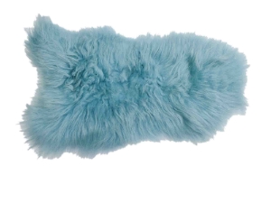 Dyed Icelandic Sheepskin: Aquamarine: 100-110cm or 40" to 44": Gallery Item 