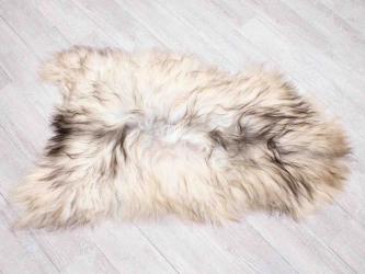 Icelandic Sheepskin: Gray: 110-120cm or 44" to 48": Gallery Item 