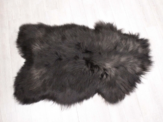 Icelandic Sheepskin: Blacky Brown: 130-140cm or 52" to 56": Gallery Item 