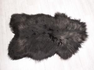 Icelandic Sheepskin: Blacky Brown: 130-140cm or 52" to 56": Gallery Item 