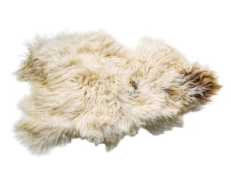 Icelandic Sheepskin: Piebald: 130-140cm or 52" to 56": Gallery Item 