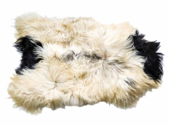 Icelandic Sheepskin: Piebald: 130-140cm or 52" to 56": Gallery Item 