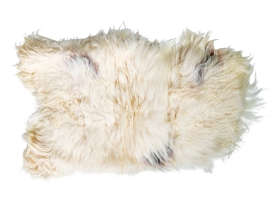 Icelandic Sheepskin: Piebald: 130-140cm or 52" to 56": Gallery Item 
