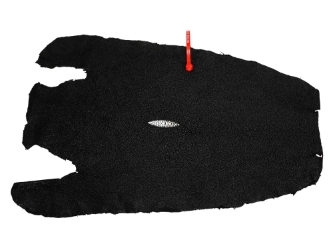 Stingray Leather: Large: Natural Black: Gallery Item 