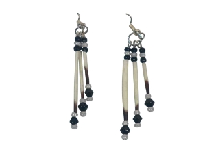 Porcupine 3-Quill Earrings: Gallery Item 