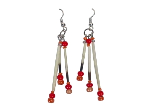 Porcupine 3-Quill Earrings: Gallery Item 