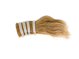 Cow Tail Hair: Natural White: Single Drawn: 10": Gallery Item 