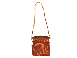 Small Attikamek Birchbark Rogan with Hole: Gallery Item 