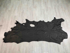 Buffalo Leather: Tannery Run Black: 3-3.5 oz: Gallery Item 