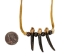 Realistic Iroquois Wolf Claw Necklace: 3-claw: Gallery Item - 368-503-G6589 (Y2H)