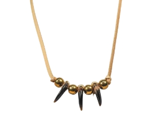 Real Iroquois Coyote Claw Necklace: 3-Claw: Gallery Item 