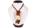 Real Buffalo Molar Necklace: Gallery Item - 404-851-G6493 (Y2KRG)
