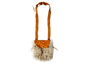 Coyote Fur and Cow Leather Bag: Gallery Item 
