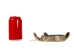 1" Real Rattlesnake Hat Band with Rattle and 2 Heads (Open Mouths): Gallery Item - 598-HB214-G6465 (Y2L)
