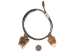1" Real Rattlesnake Hat Band with Rattle and 2 Heads (Open Mouths): Gallery Item - 598-HB214-G6465 (Y2L)