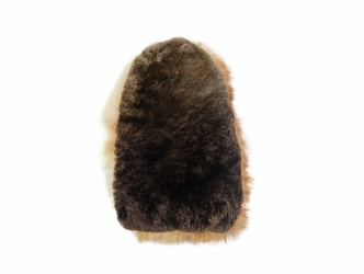 Rex & Czech Rabbit Massage Mitt with Buckle: Gallery Item rabbit fur massage gloves