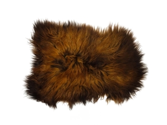 Icelandic Sheepskin: Black & Rusty: 90-100cm or 36" to 40": Gallery Item 