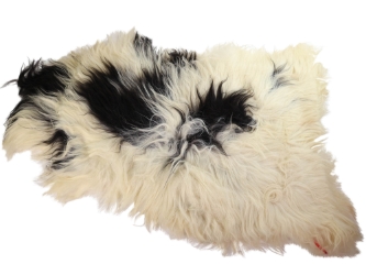 Icelandic Sheepskin: Piebald: 120-130cm or 48" to 52": Gallery Item 