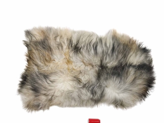 Icelandic Sheepskin: Gray: 130-140cm or 52" to 56": Gallery Item 