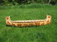 7-Foot Attikamek Birchbark Canoe: Gallery Item 
