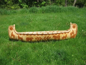 7-Foot Attikamek Birchbark Canoe: Gallery Item 