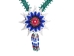 Colombian Beaded 3D Flower Necklace: Gallery Item - 1246-N02-G6132 (9UC9)