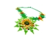 Colombian Beaded 3D Flower Necklace: Gallery Item - 1246-N02-G6133 (9UC9)