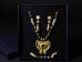 Reproduction Pre-Colombian Earring, Necklace & Bracelet Jewelry Set: Gallery Item - 1249-10-G04 (Y1GRK)
