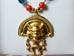 Reproduction Pre-Colombian Earring & Necklace Jewelry Set: Gallery Item - 1249-20-G04 (10URM1)