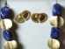 Reproduction Pre-Colombian Earring & Necklace Jewelry Set: Gallery Item - 1249-20-G05 (Y1GRK)