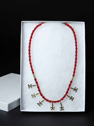 Reproduction Pre-Colombian Charm Necklace: Gallery Item 