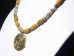 Reproduction Pre-Colombian Spiral Bead Necklace: Gallery Item - 1249-20-G11 (Y1GRK)