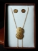 Reproduction Pre-Colombian Earring & Necklace Jewelry Set: Gallery Item - 1249-30-G01 (Y1GRK)