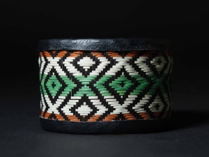 Reproduction Pre-Colombian Woven Cuff: Gallery Item 