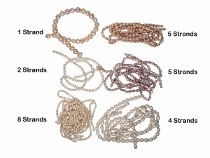 Lot of 25 Low-Grade Pearl Strands: Gallery Item 